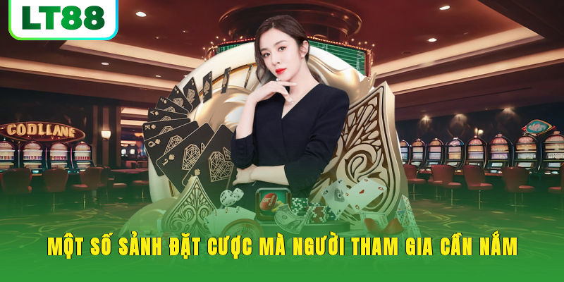 Một số sảnh đặt cược mà người tham gia cần nắm